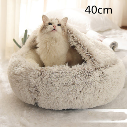 Snuggle Safari: The Ultimate Furry Fortress for Your Frosty Feline and Canine!
