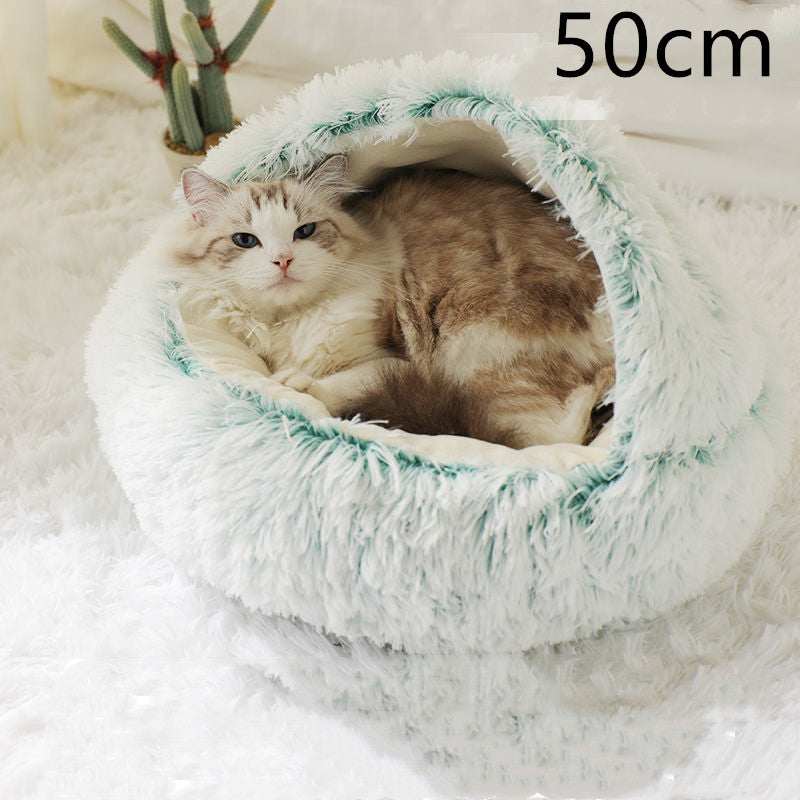Snuggle Safari: The Ultimate Furry Fortress for Your Frosty Feline and Canine!