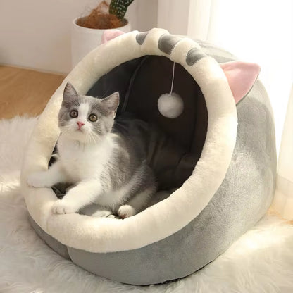 The Purr-fect Snooze Zone: The Foldable Feline Fortress for Dreamy Cats and Snuggly Small Dogs!