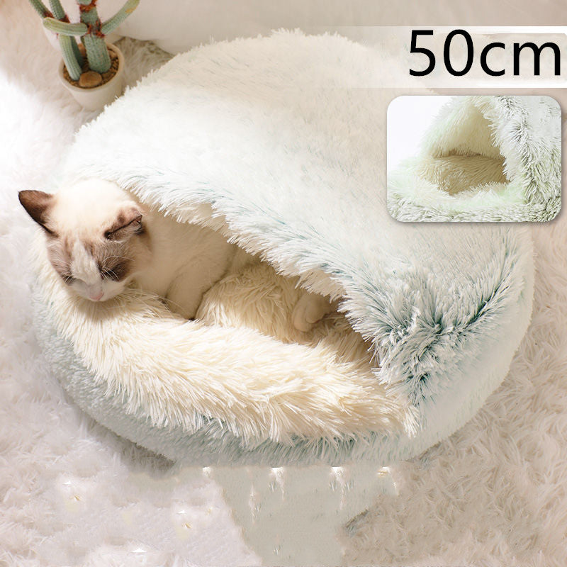 Snuggle Safari: The Ultimate Furry Fortress for Your Frosty Feline and Canine!