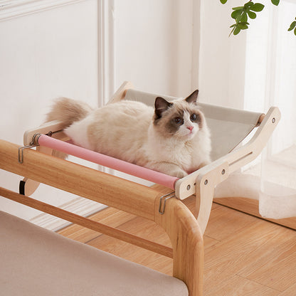 Cat Cave of Luxury: The Suspended Purr-adise for Feline Sunbathers!