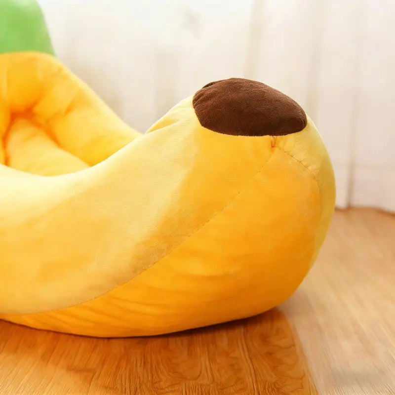Banana-Shaped Boat Pet Bed, Detachable and Washable, Suitable for Small/Medium Cats/Dogs, Kitten Bed, Universal Design, Comfortable and Soft, Secure Pet Bed