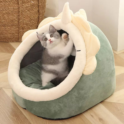 The Purr-fect Snooze Zone: The Foldable Feline Fortress for Dreamy Cats and Snuggly Small Dogs!