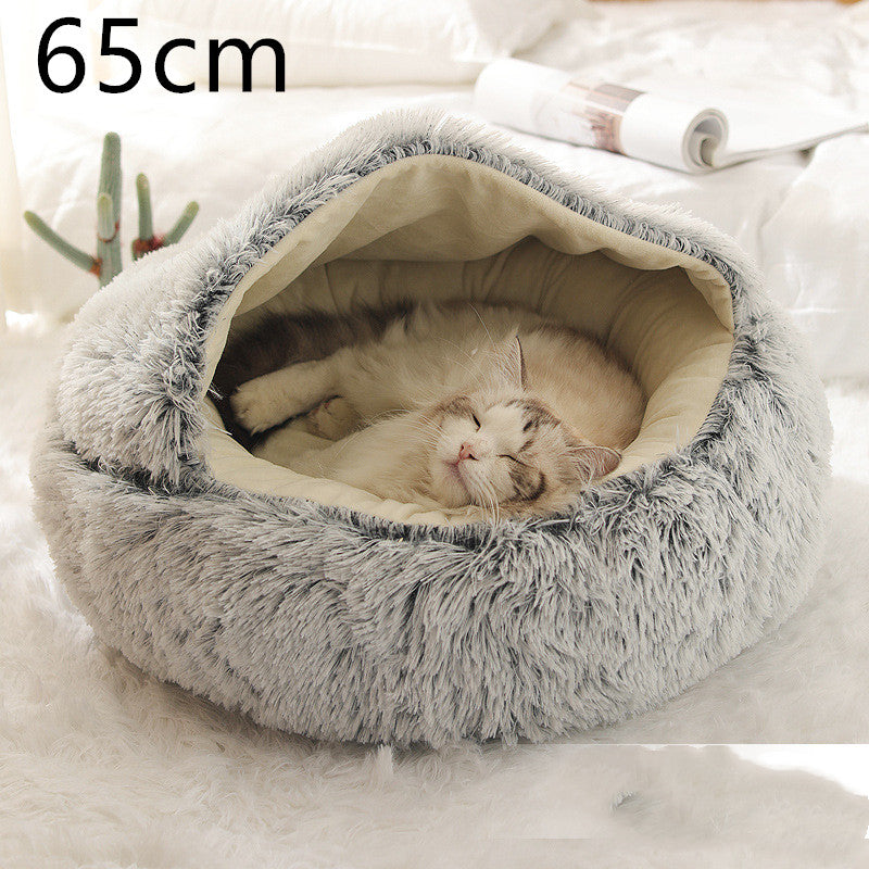 Snuggle Safari: The Ultimate Furry Fortress for Your Frosty Feline and Canine!