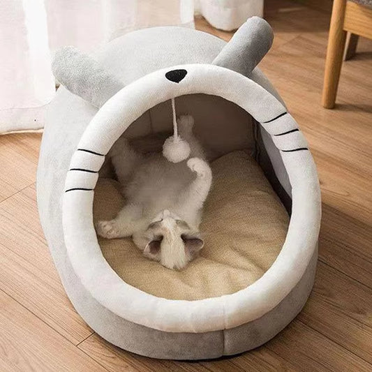 The Purr-fect Snooze Zone: The Foldable Feline Fortress for Dreamy Cats and Snuggly Small Dogs!