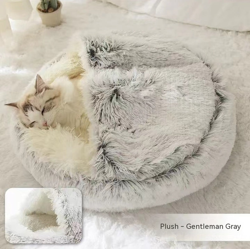 Snuggle Safari: The Ultimate Furry Fortress for Your Frosty Feline and Canine!