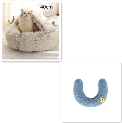 Snuggle Safari: The Ultimate Furry Fortress for Your Frosty Feline and Canine!