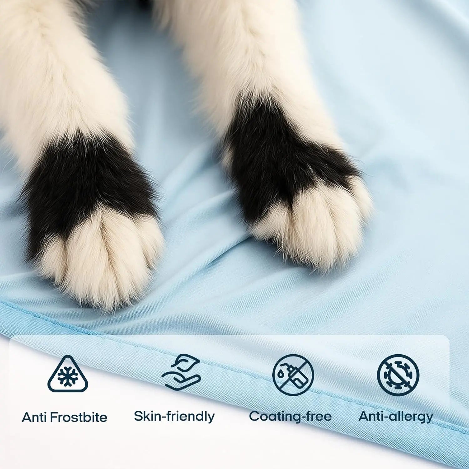Vagascape Cooling Pet Blanket, Eco-Friendly Cooling Blanket, Pet Cooling Mats for Dog Bed and Cat House, Use in Crate, Tunk, Camping, Outdoors, Portable, Durable– Oversized Large 39″×55″ Pet Pad, Machine Washable, Ice