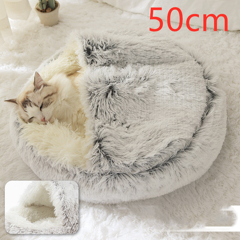 Snuggle Safari: The Ultimate Furry Fortress for Your Frosty Feline and Canine!