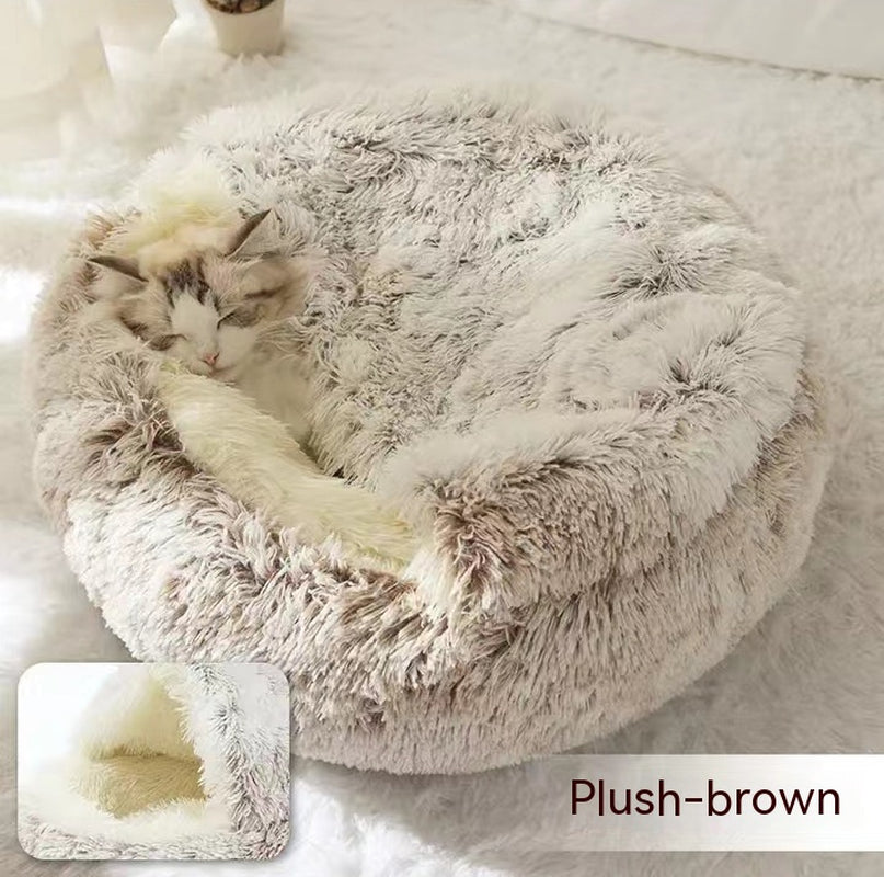 Snuggle Safari: The Ultimate Furry Fortress for Your Frosty Feline and Canine!